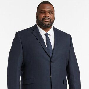 Shaquille O’Neal XLG Suit Jacket/Sport Coat/Blazer Navy Blue 50R